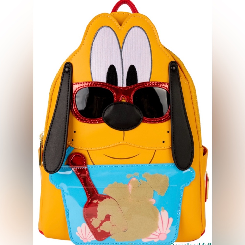 NWT Loungefly Disney’s Pluto summer beach mini backpack